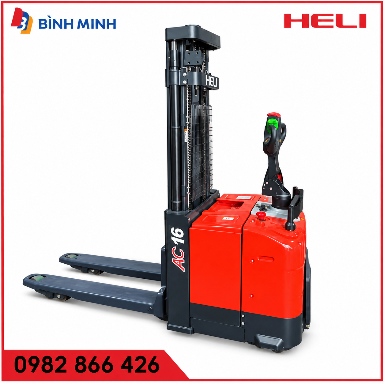 xe nâng điện đứng lái